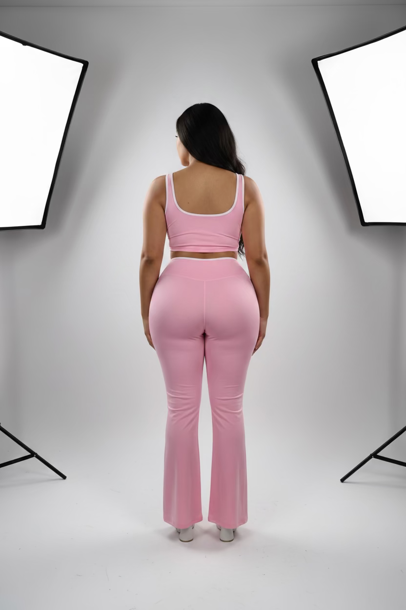  Barbie Sculpt Baby Pink Workout Matching Set