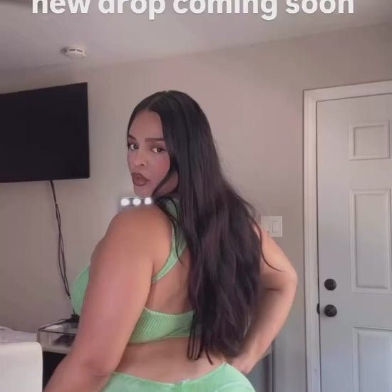 Women’s Lime Green Workout Set – Sculpting Two‑Piece Activewear