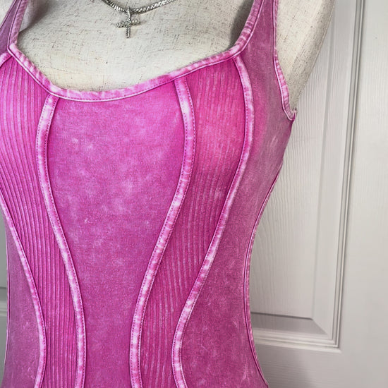 Women’s Pink Backless Romper